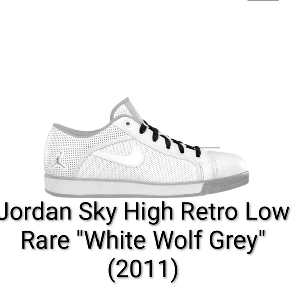 Jordan Other - Jordan Sky High Low Rare "White Wolf Grey" (2011) Mens 10.5 Womens 12 EUC